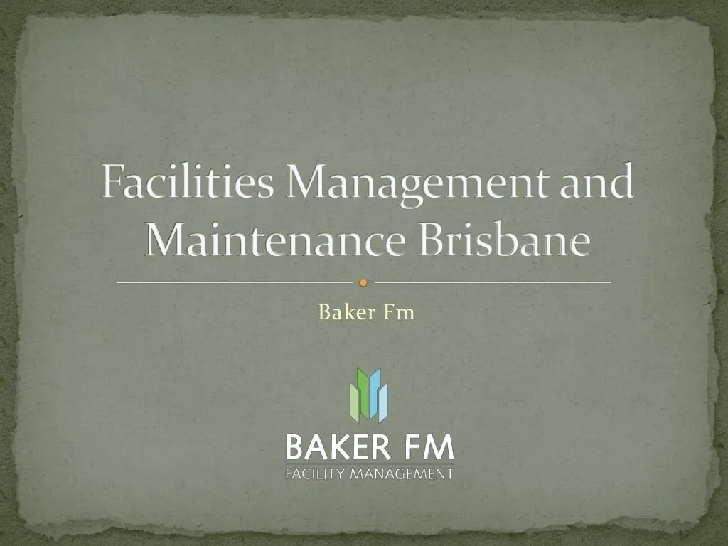 facilities management and maintenance brisbane