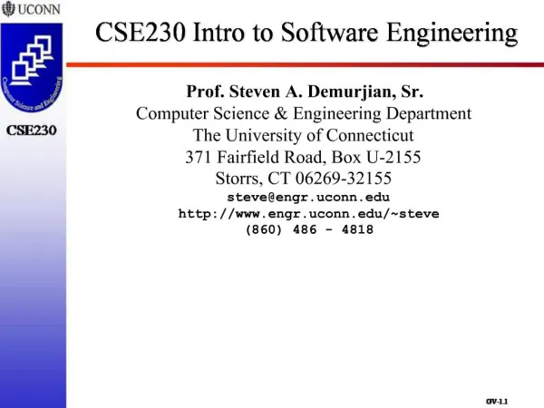 CSE230 Intro to Software Engineering
