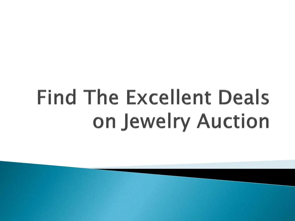 find the excellent deals on jewelry auction