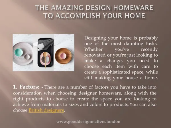The Amazing Design Homeware to Accomplish Your Home