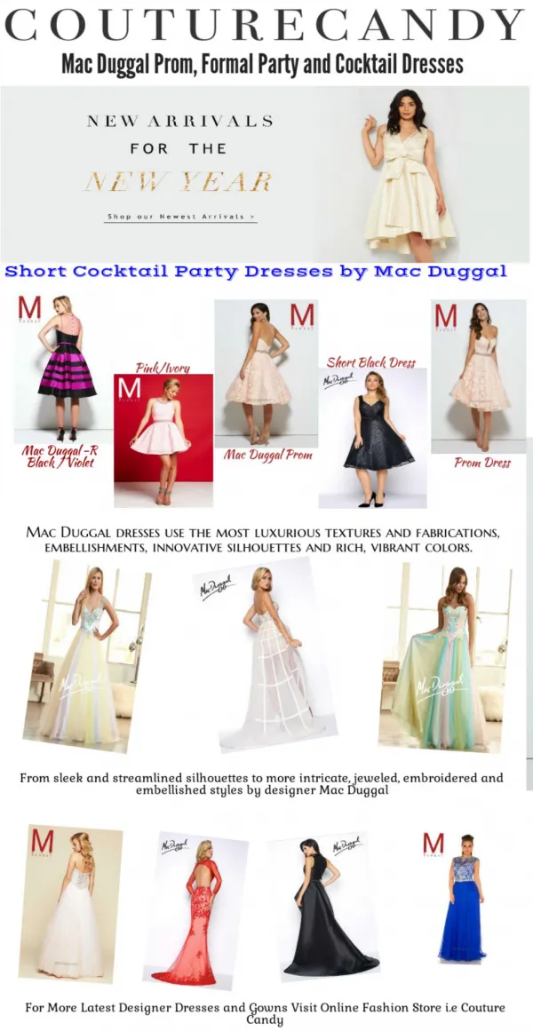It's ALL About Mac Duggal Dresses and Gowns