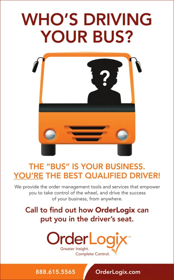 Find out how OrderLogix can put you in the driver’s seat.