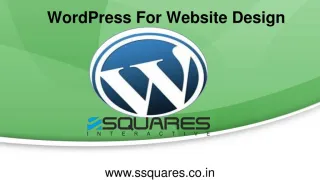 WordPress For Website Design - slide 1