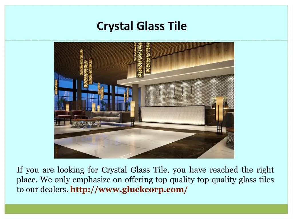 crystal glass tile