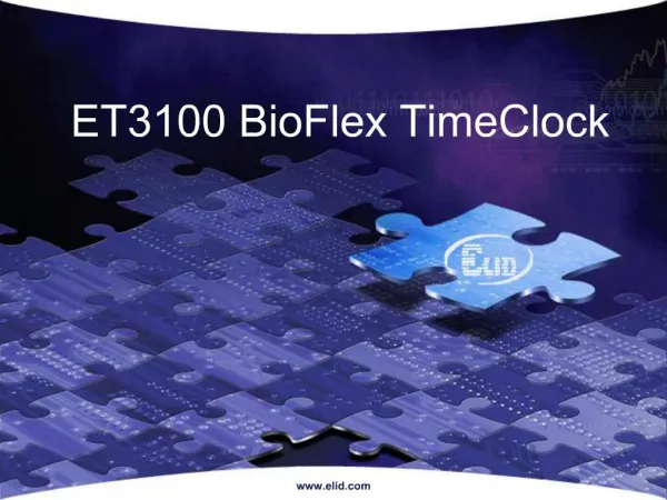 ET3100 BioFlex TimeClock