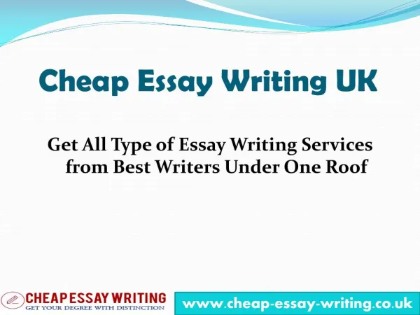 Cheap Essay Writing - Your Essay Writing Services Provider