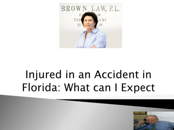 Injured in an Accident in Florida: What can I Expect
