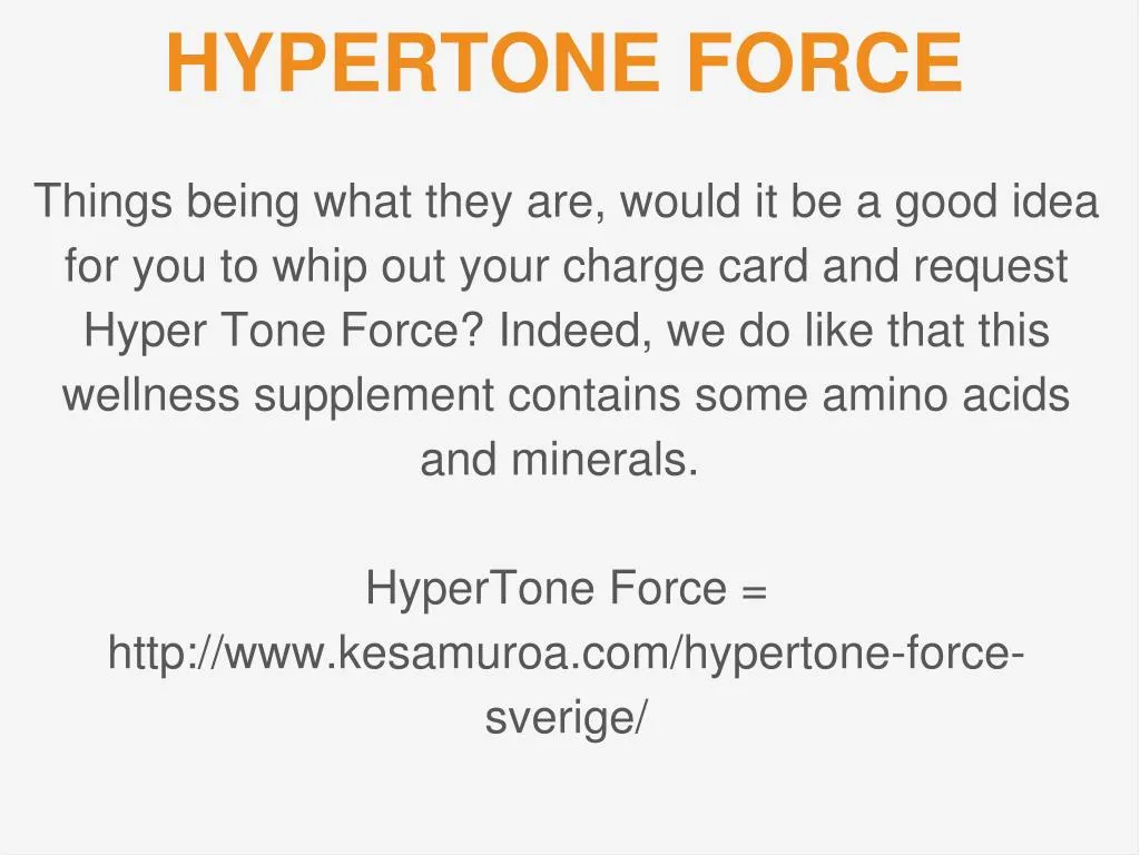 hypertone force