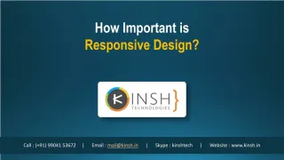 How important is responsive design? - slide 1