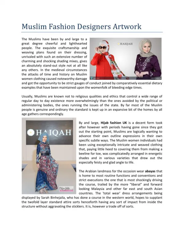 Hijab fashion UK