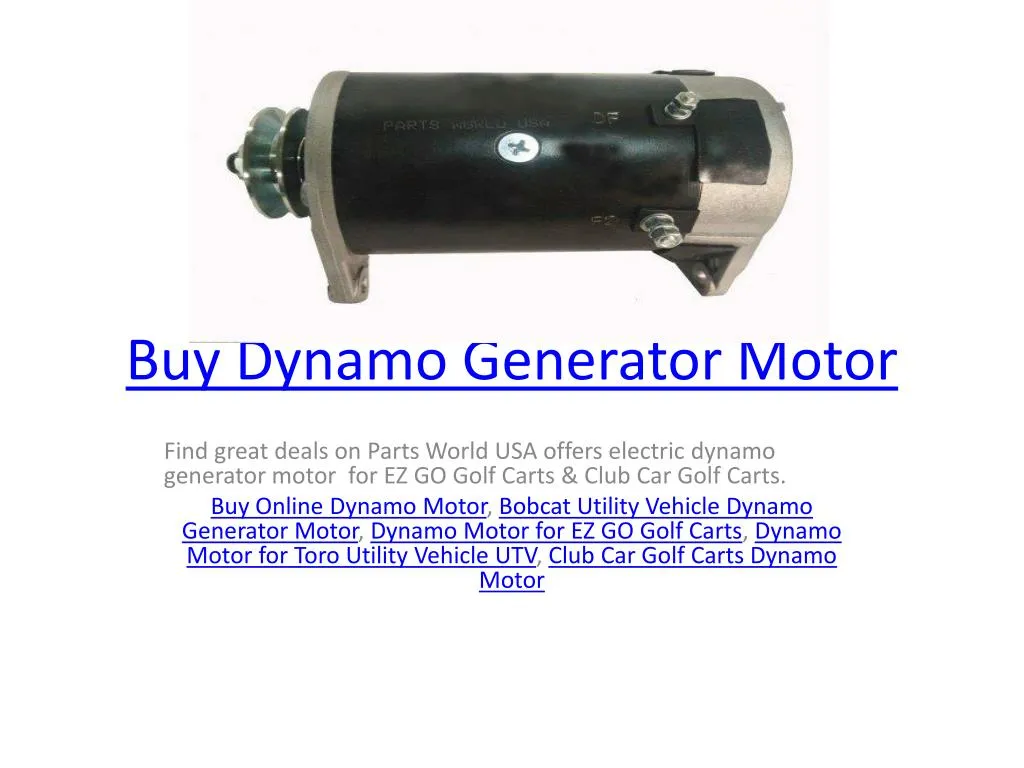 buy dynamo generator motor