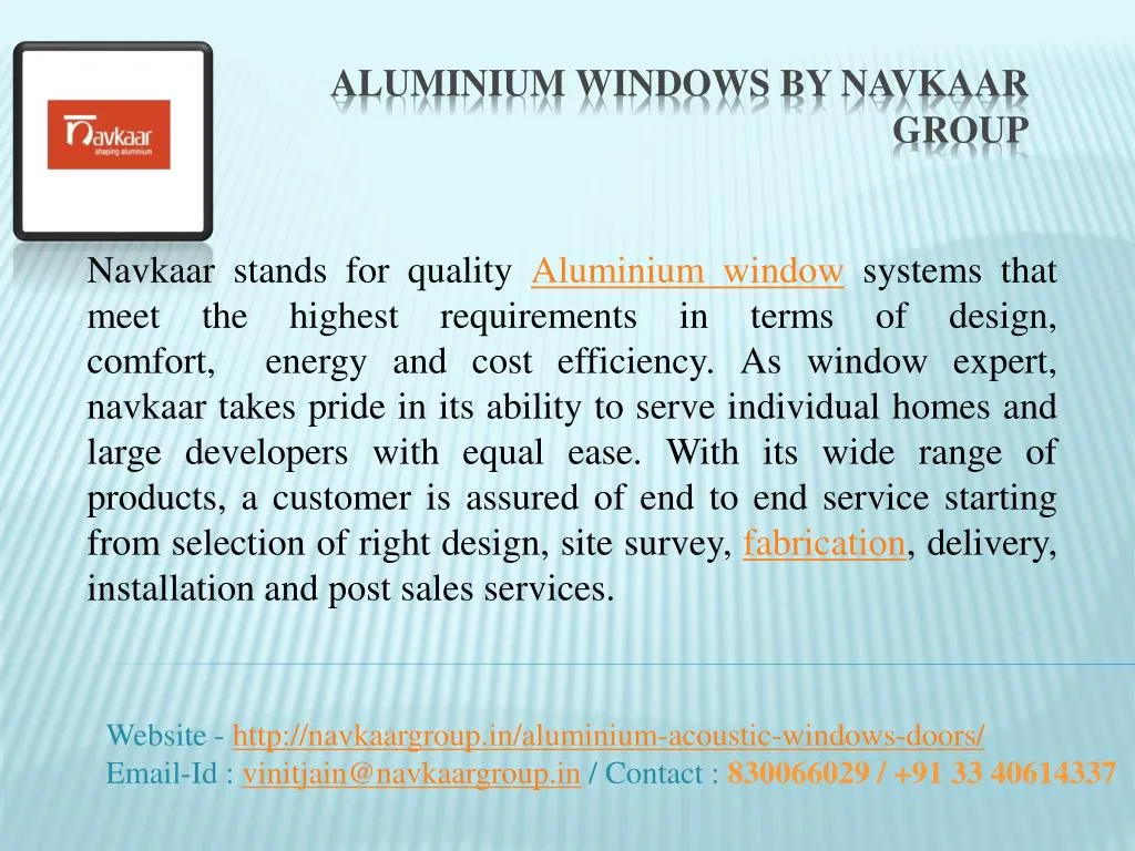 aluminium windows by navkaar group