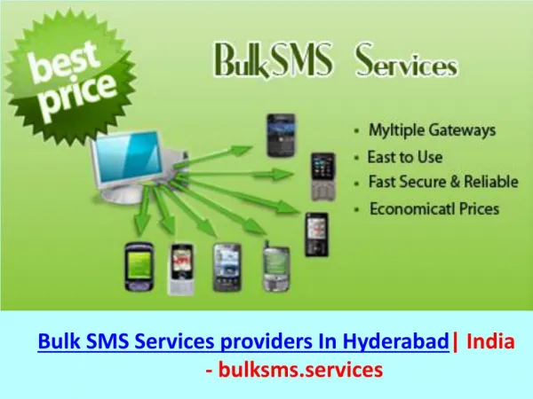 Bulk SMS Services Providers In Hyderabad |Bulk SMS Company in India