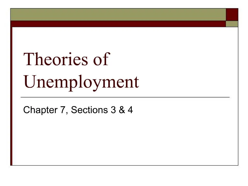 hypothesis about unemployment