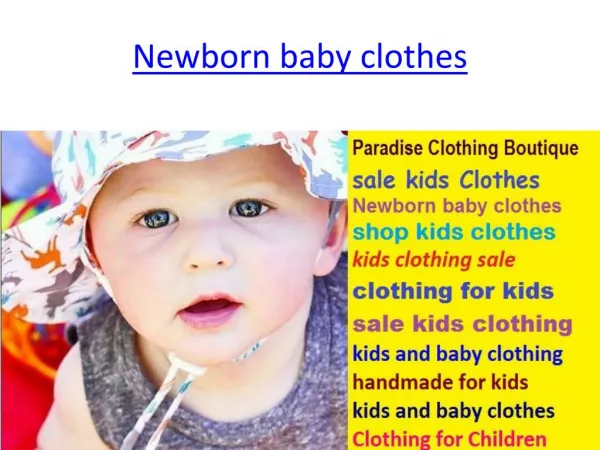 newborn baby clothes and handmade for kids