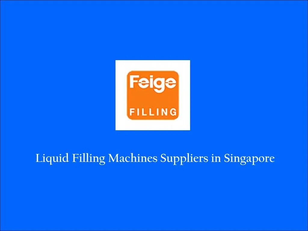liquid filling machines suppliers in singapore