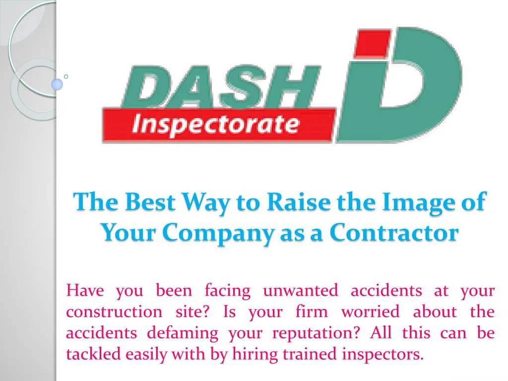 the best way to raise the image of your company as a contractor