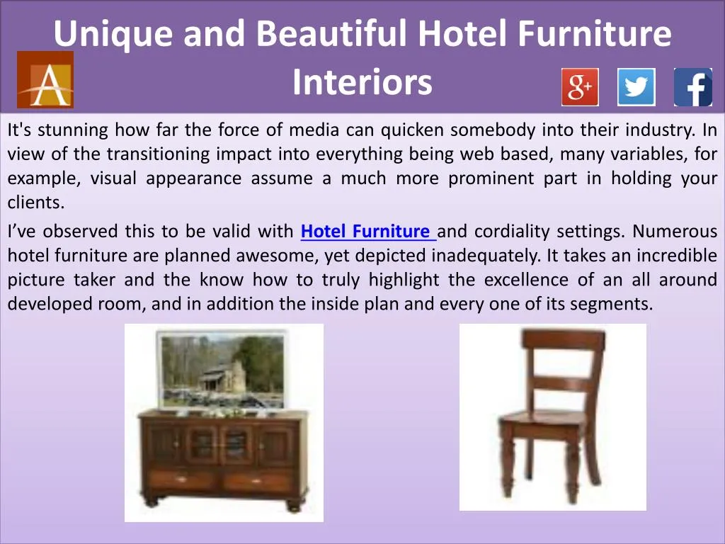 unique and beautiful hotel furniture interiors