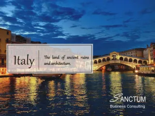 Looking for Italy Visa Agents - Contact Sanctum Consulting - slide 1