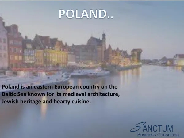 Looking for Poland Visitor/Tourist visa - Contact Sanctum Consulting