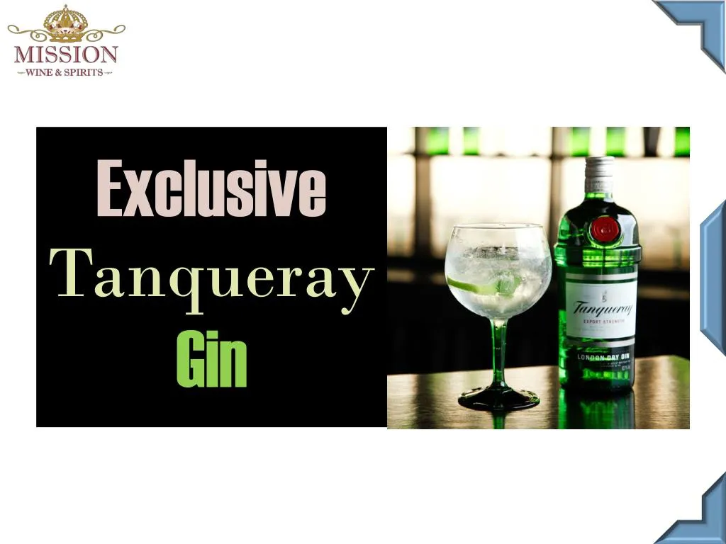 exclusive tanqueray gin
