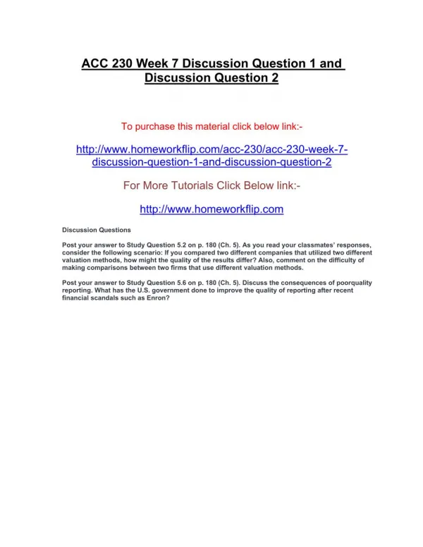 acc 230 week 7 discussion question