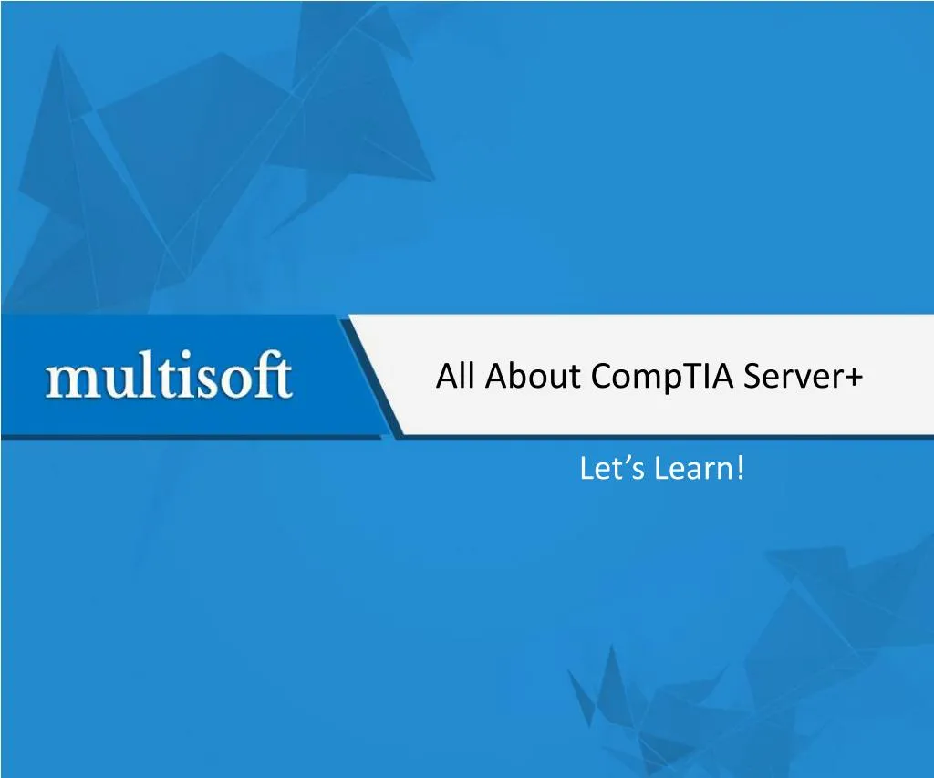 all about comptia server