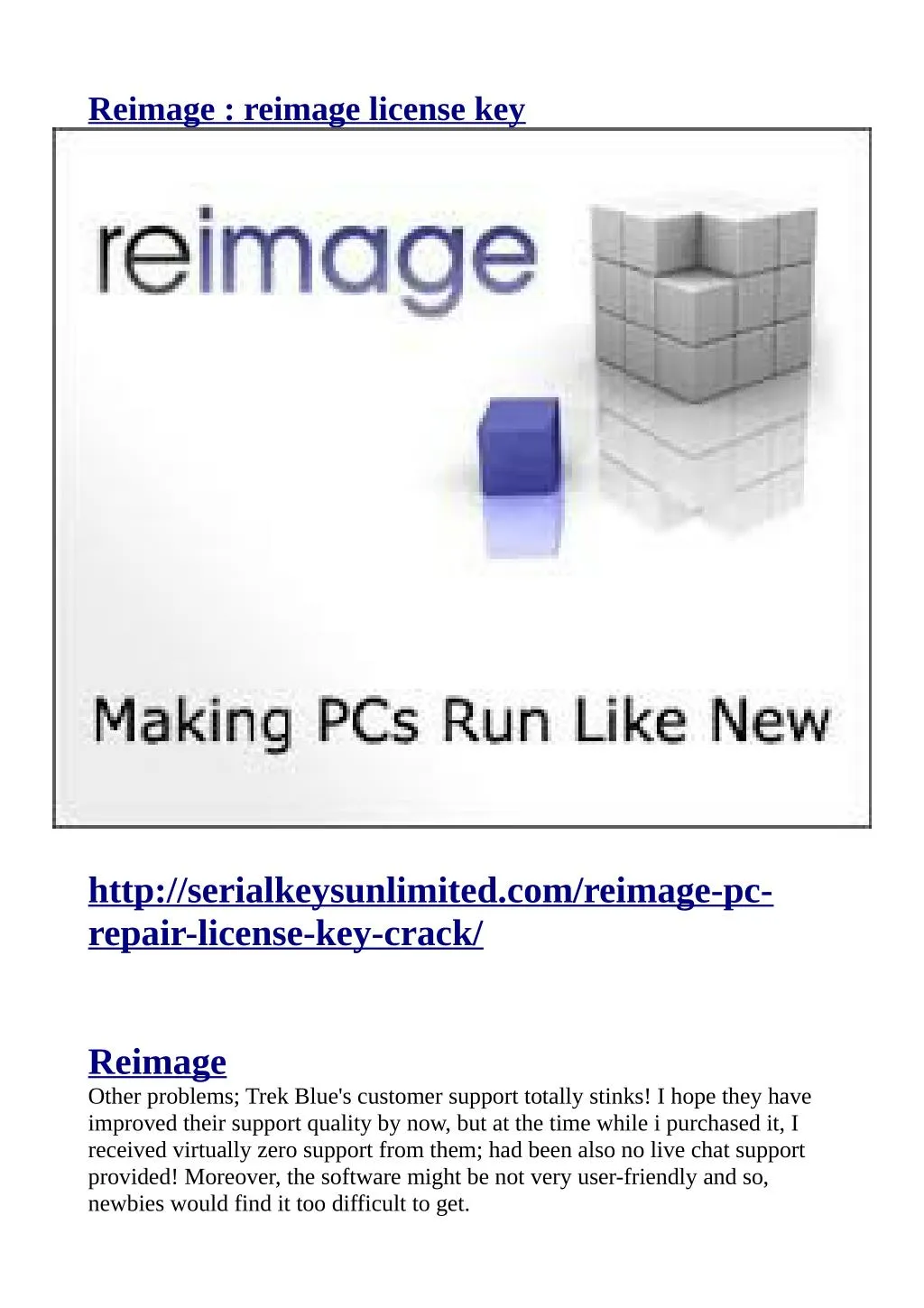 reimage reimage license key