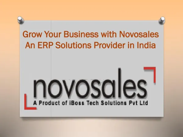Grow Your Business with Novosales