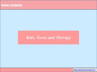 Kids, Teens and Therapy