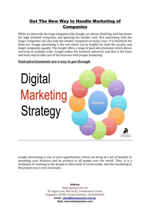get the new way to handle marketing of companies