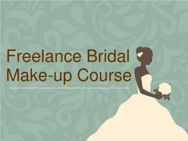 Freelance Bridal Make-up Course