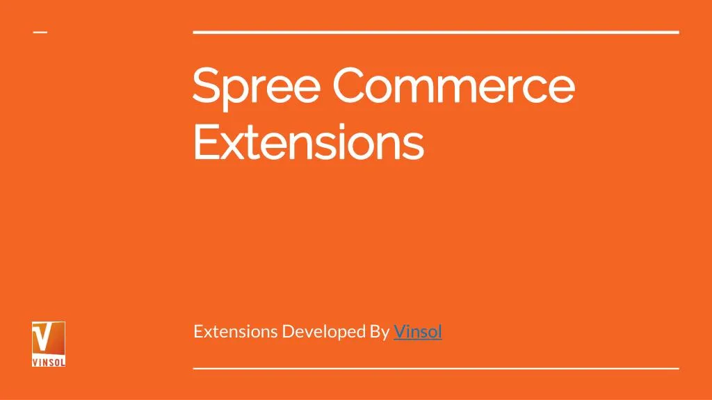 spree commerce extensions