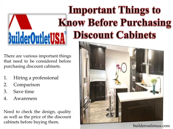 Important Things to Know Before Purchasing Discount Cabinets