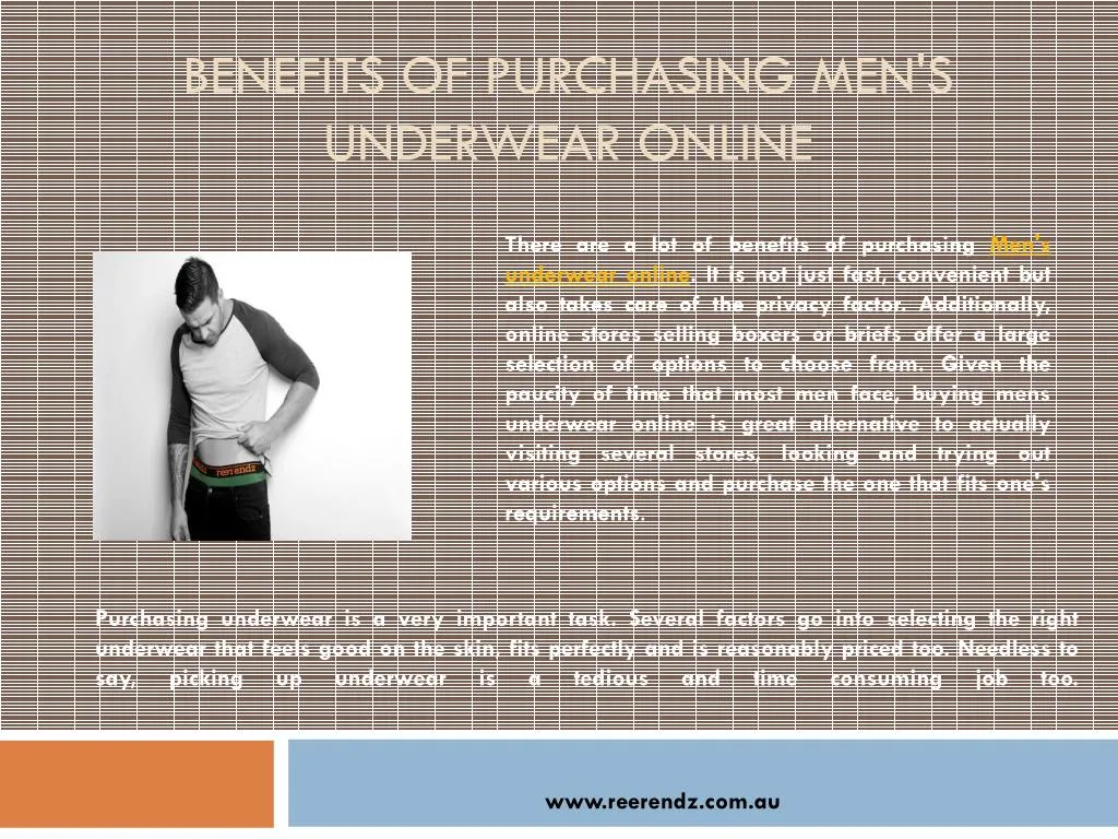 benefits of purchasing men s underwear online