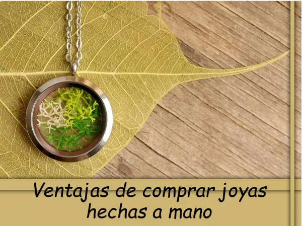 ventajas de comprar joyas hechas a mano