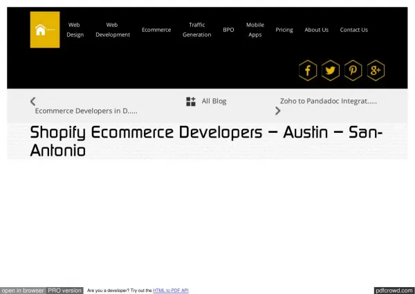 Shopify developers in San Antonio