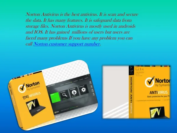 Norton antivirus technical support number