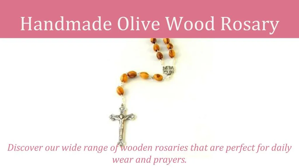 handmade o live wood rosary