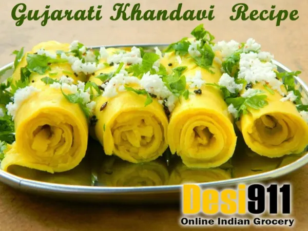 Gujarati Khandavi Recipe
