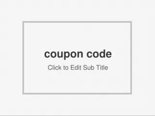 coupon code - slide 1
