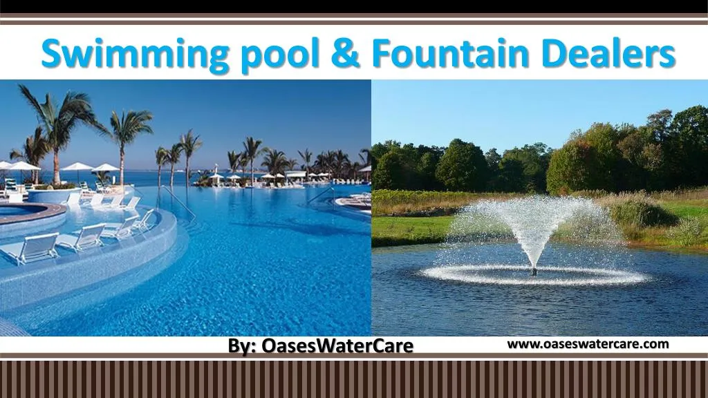 swimming pool fountain dealers