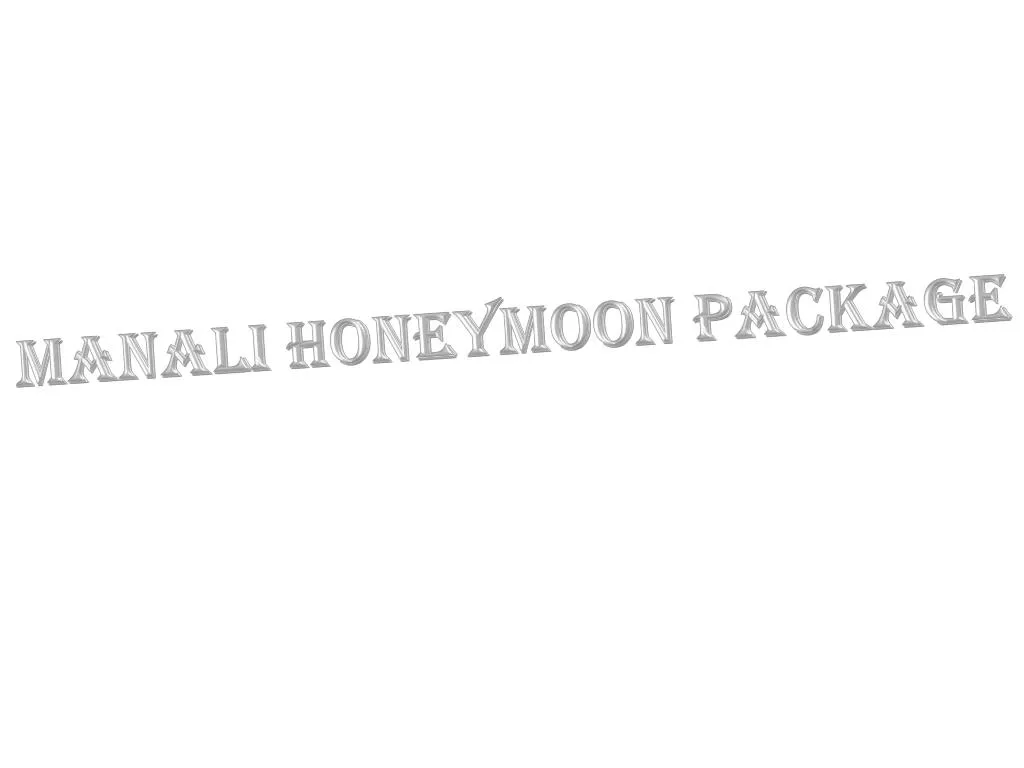 manali honeymoon package