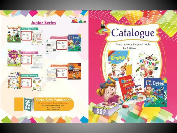 Book Catalog Designing Services