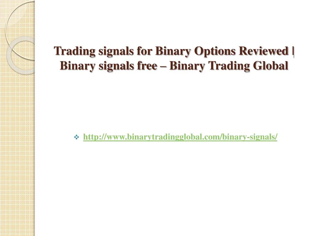 trading signals for binary options reviewed binary signals free binary trading global
