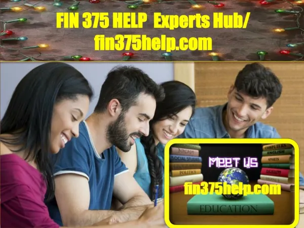 FIN 375 HELP Experts Hub/ fin375help.com