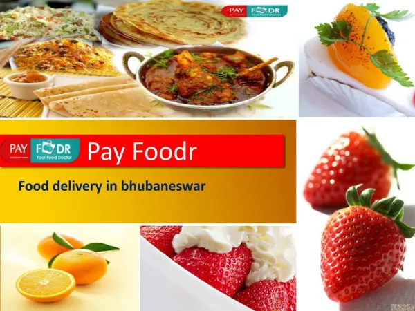 Online Food Order Delivery in Bhubaneswar