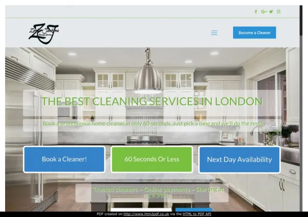 Domestic Cleaning Services in London