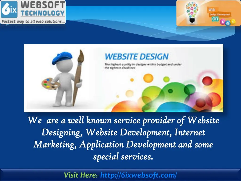 we are a well known service provider of w ebsite