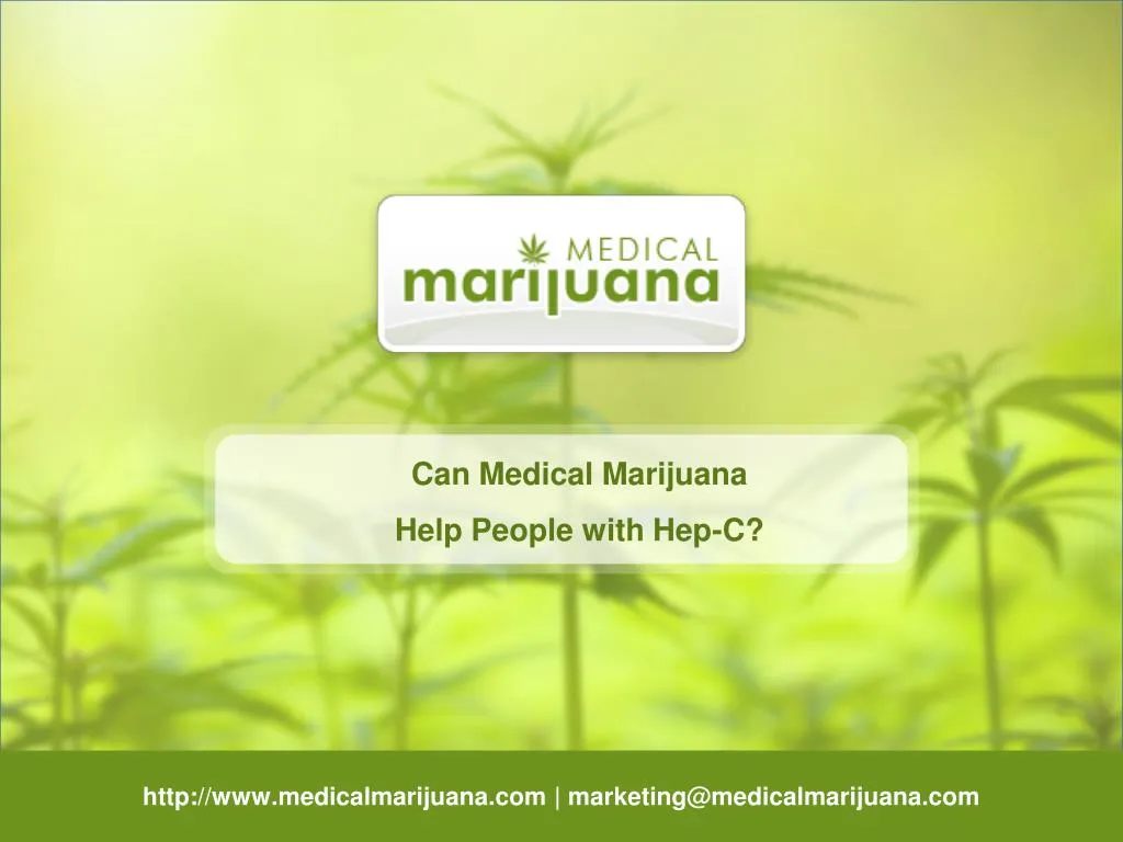 can medical marijuana help people with hep c